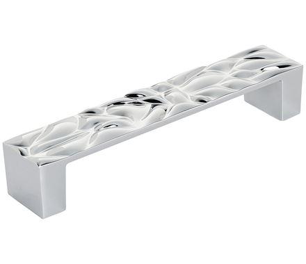 Amerock Cabinet Pull Polished Chrome 5-1/16 inch (128 mm) Center to Center Calathea 1 Pack Drawer Pull Drawer Handle Cabinet Hardware