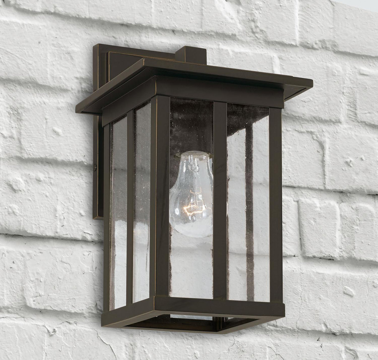 Capital Lighting 943811OZ Barrett 1 Light Outdoor Wall Lantern Oiled Bronze