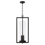 Capital Lighting 948232BK Kent 3 Light Outdoor Hanging Lantern Black