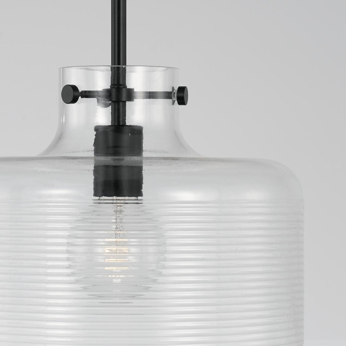 Capital Lighting 342511MB Brighton 1 Light Pendant Matte Black