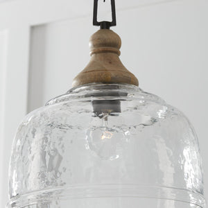 Capital Lighting 330318YG Julian 1 Light Pendant Grey Wash and Grey Iron