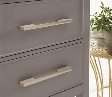 Amerock Cabinet Pull Silver Champagne 8 inch (203 mm) Center to Center Separa 1 Pack Drawer Pull Drawer Handle Cabinet Hardware