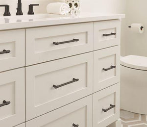 Amerock Cabinet Pull Matte Black 6-5/16 inch (160 mm) Center-to-Center Destine 1 Pack Drawer Pull Cabinet Handle Cabinet Hardware