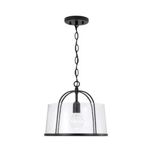 Capital Lighting 247011MB Madison 1 Light Semi-Flush Matte Black