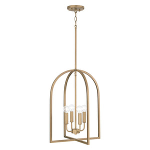 Capital Lighting 548841AD Lawson 4 Light Foyer Aged Brass