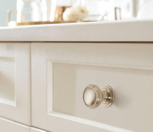 Amerock Cabinet Knob Satin Nickel 1-1/4 inch (32 mm) Diameter Revitalize 1 Pack Drawer Knob Cabinet Hardware