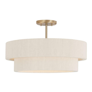 Capital Lighting 349841MA Delaney 4 Light Pendant Matte Brass