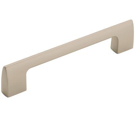 Amerock Cabinet Pull Satin Nickel 5-1/16 inch (128 mm) Center to Center Riva 1 Pack Drawer Pull Drawer Handle Cabinet Hardware