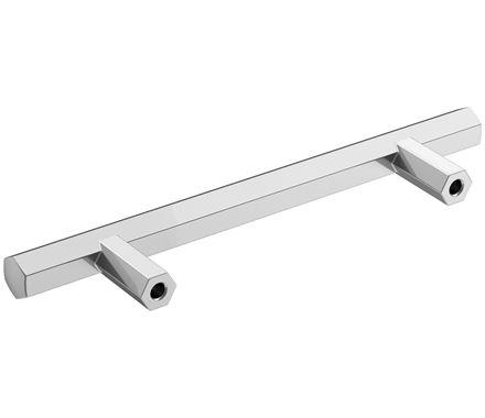 Amerock Cabinet Pull Polished Chrome 3-3/4 inch (96 mm) Center-to-Center Caliber 1 Pack Drawer Pull Cabinet Handle Cabinet Hardware