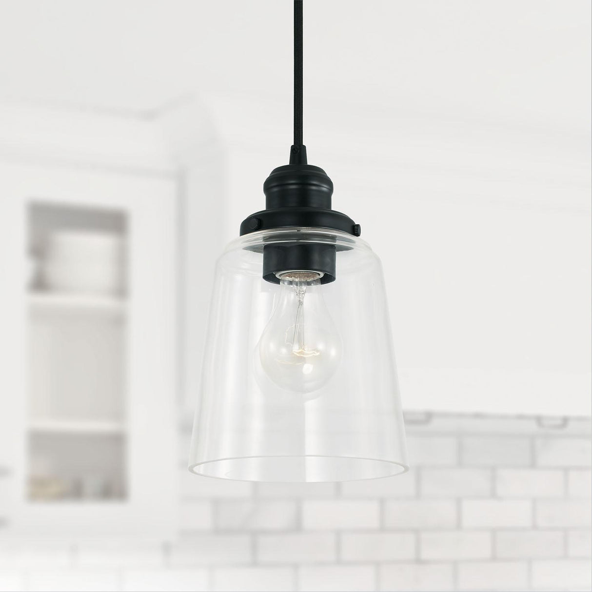 Capital Lighting 3718MB-135 Fallon 1 Light Pendant Matte Black