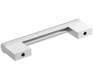 Amerock Cabinet Pull Polished Chrome 3-3/4 inch (96 mm) Center-to-Center Versa 1 Pack Drawer Pull Cabinet Handle Cabinet Hardware
