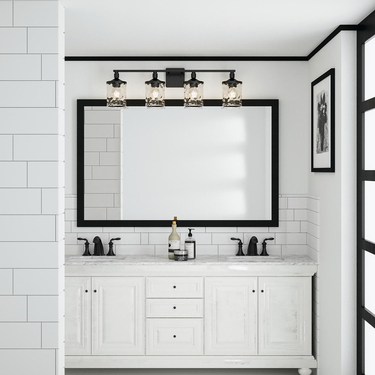 Capital Lighting 128841MB-451 Colton 4 Light Vanity Matte Black