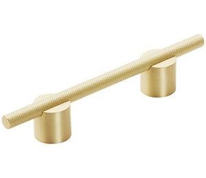 Amerock Cabinet Pull Matte Gold 3-3/4 inch (96 mm) Center to Center Transcendent 1 Pack Drawer Pull Drawer Handle Cabinet Hardware