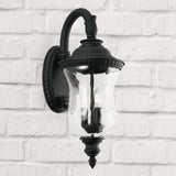 Capital Lighting 939831BK Ashford 3 Light Outdoor Wall Lantern Black