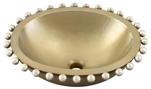 Thompson Traders Altamira Pearl Altamira Pearl PBC-1815ASG Antique Satin Gold and Burnished Nickel
(Smooth)