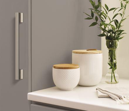 Amerock Cabinet Pull Satin Nickel 8-13/16 inch (224 mm) Center-to-Center Status 1 Pack Drawer Pull Cabinet Handle Cabinet Hardware