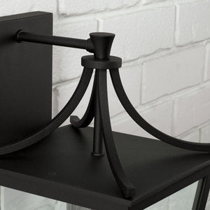 Capital Lighting 947911BK Adair 1 Light Outdoor Wall Lantern Black
