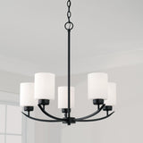 Capital Lighting 415251MB-338 Dixon 5 Light Chandelier Matte Black