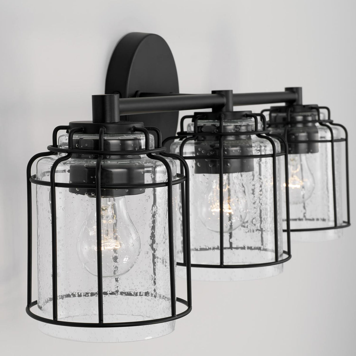 Capital Lighting 142931MB-516 Harmon 3 Light Vanity Matte Black