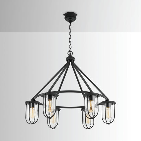 Capital Lighting 934261BK Corbin 6-Light Chandelier Black