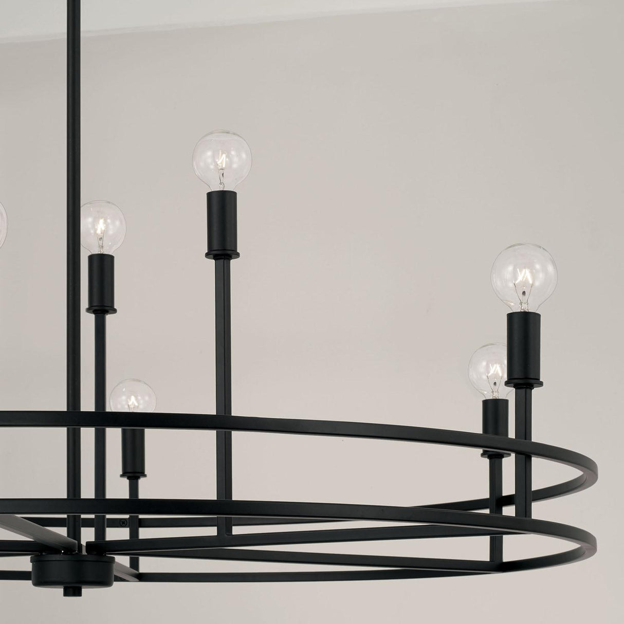 Capital Lighting 448791MB Fuller 9 Light Chandelier Matte Black