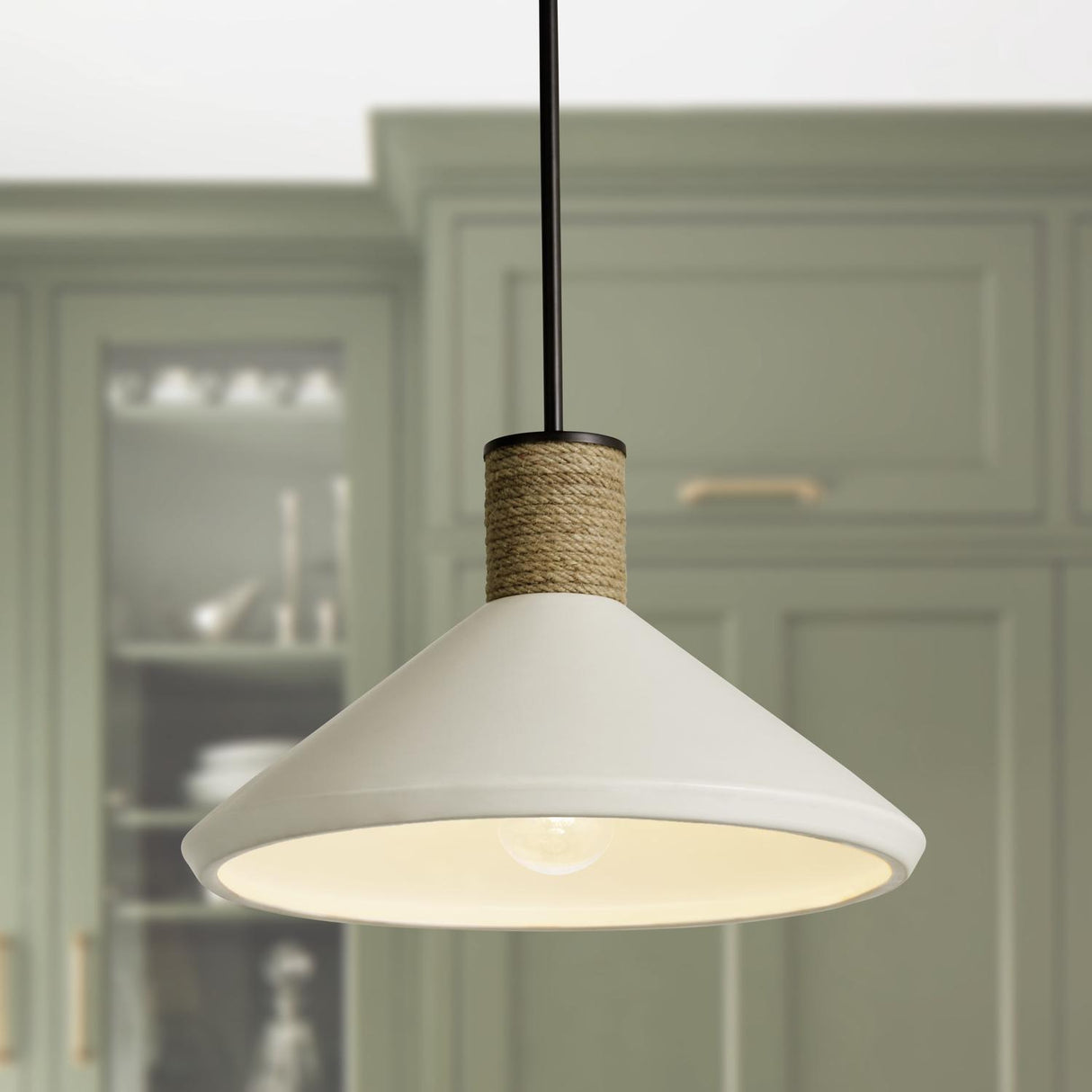 Capital Lighting 340613PW Destin 1 Light Pendant Dark Pewter
