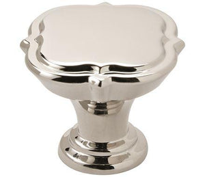 Amerock Cabinet Knob Polished Nickel 1-3/8 inch (35 mm) Diameter Grace Revitalize 1 Pack Drawer Knob Cabinet Hardware