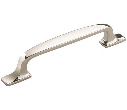 Amerock Cabinet Pull Polished Nickel 5-1/16 inch (128 mm) Center to Center Highland Ridge 1 Pack Drawer Pull Drawer Handle Cabinet Hardware