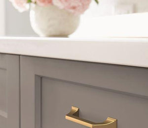 Amerock Cabinet Pull Champagne Bronze 3-3/4 inch (96 mm) Center-to-Center Exceed 1 Pack Drawer Pull Cabinet Handle Cabinet Hardware