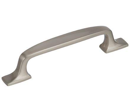 Amerock Cabinet Pull Satin Nickel 3-3/4 inch (96 mm) Center to Center Highland Ridge 1 Pack Drawer Pull Drawer Handle Cabinet Hardware