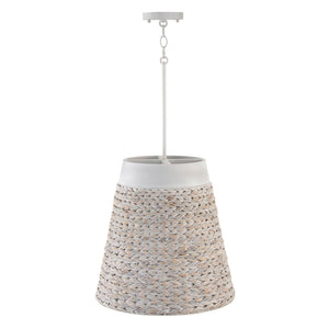 Capital Lighting 343941HW Tallulah 4 Light Pendant Chalk Wash
