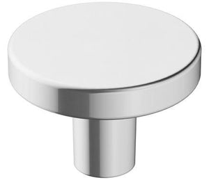 Amerock Cabinet Knob Polished Chrome 1-3/8 inch (35 mm) Diameter Versa 1 Pack Drawer Knob Cabinet Hardware