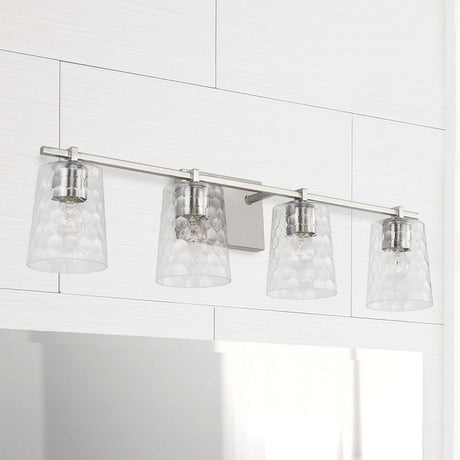 Capital Lighting 143541BN-517 Burke 4 Light Vanity Brushed Nickel