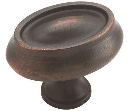 Amerock Cabinet Knob Oil Rubbed Bronze 1-1/2 inch (38 mm) Length Manor 1 Pack Drawer Knob Cabinet Hardware