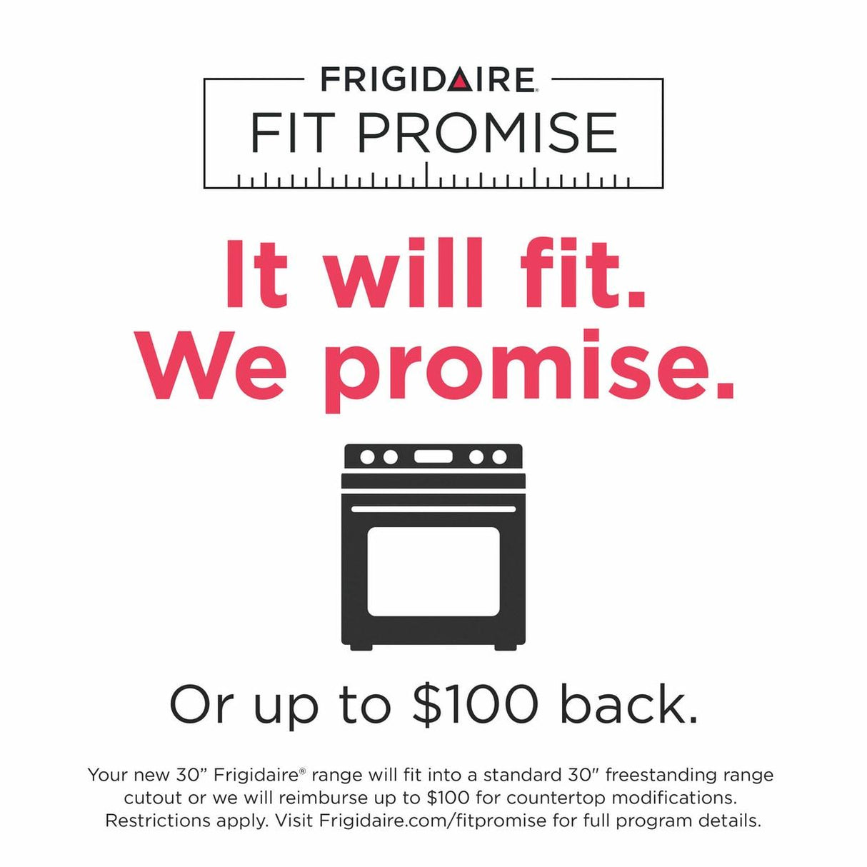 Frigidaire GCFG3060BF 30" Front Control Gas Range, total convection, air fry