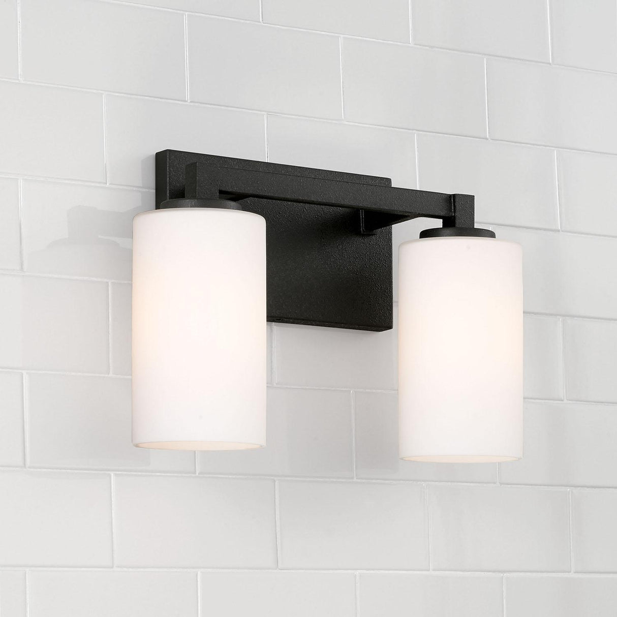 Capital Lighting 119821BI-545 Ravenwood 2 Light Vanity Black Iron
