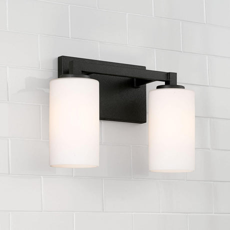 Capital Lighting 119821BI-545 Ravenwood 2 Light Vanity Black Iron