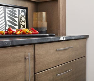 Amerock Cabinet Pull Satin Nickel 6-5/16 inch (160 mm) Center to Center Cyprus 1 Pack Drawer Pull Drawer Handle Cabinet Hardware