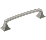 Amerock Cabinet Pull Satin Nickel 5-1/16 inch (128 mm) Center-to-Center Ville 1 Pack Drawer Pull Cabinet Handle Cabinet Hardware