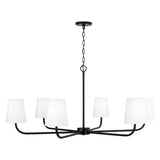 Capital Lighting 449461MB-706 Brody 6 Light Chandelier Matte Black