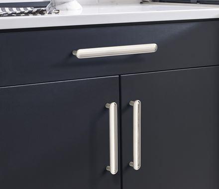 Amerock Cabinet Pull Polished Nickel 7-9/16 inch (192 mm) Center to Center Concentric 1 Pack Drawer Pull Drawer Handle Cabinet Hardware