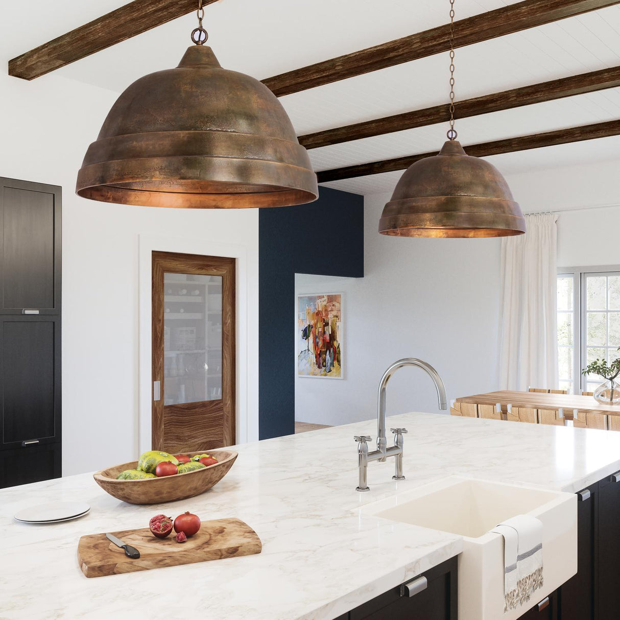 Capital Lighting 335313XB Sedona 1 Light Pendant Oxidized Brass