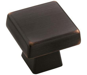 Amerock Cabinet Knob Oil Rubbed Bronze 1-3/16 inch (30 mm) Length Blackrock 1 Pack Drawer Knob Cabinet Hardware