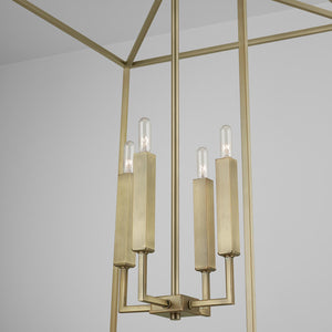 Capital Lighting 537643AD Thea 4 Light Foyer Aged Brass