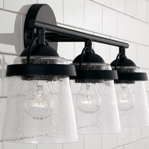 Capital Lighting 147031MB-534 Madison 3 Light Vanity Matte Black