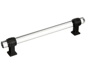 Amerock Cabinet Pull Clear/Black Bronze 6-5/16 inch (160 mm) Center to Center Glacio 1 Pack Drawer Pull Drawer Handle Cabinet Hardware