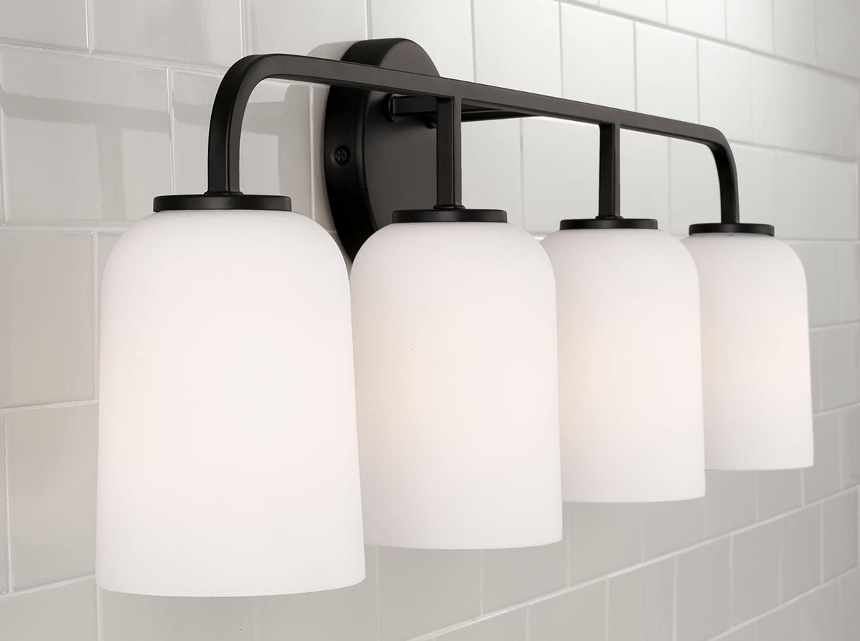 Capital Lighting 148841MB-542 Lawson 4 Light Vanity Matte Black