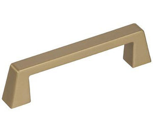 Amerock Cabinet Pull Golden Champagne 3-3/4 inch (96 mm) Center to Center Blackrock 1 Pack Drawer Pull Drawer Handle Cabinet Hardware