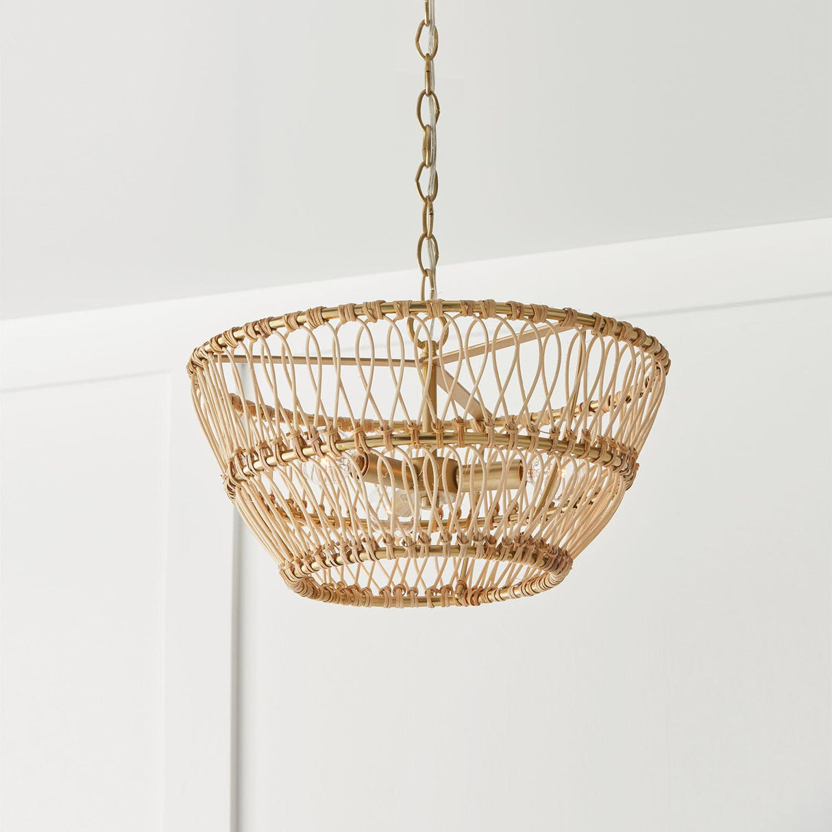 Capital Lighting 244131MA Wren 3 Light Dual Mount Semi-Flush/Pendant Matte Brass