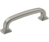 Amerock Cabinet Pull Satin Nickel 3-3/4 inch (96 mm) Center-to-Center Surpass 1 Pack Drawer Pull Cabinet Handle Cabinet Hardware